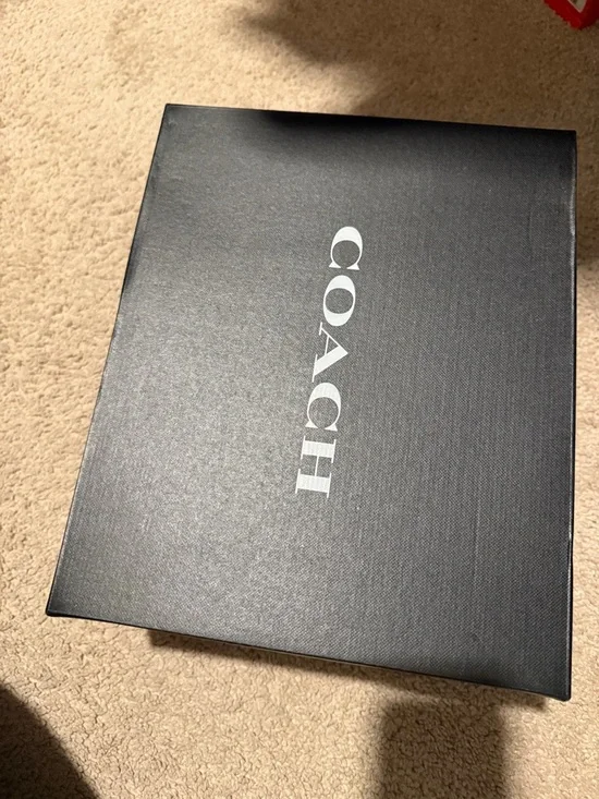 Coach Brown Leather Platform Penny Loafers - Picture 5 of 9